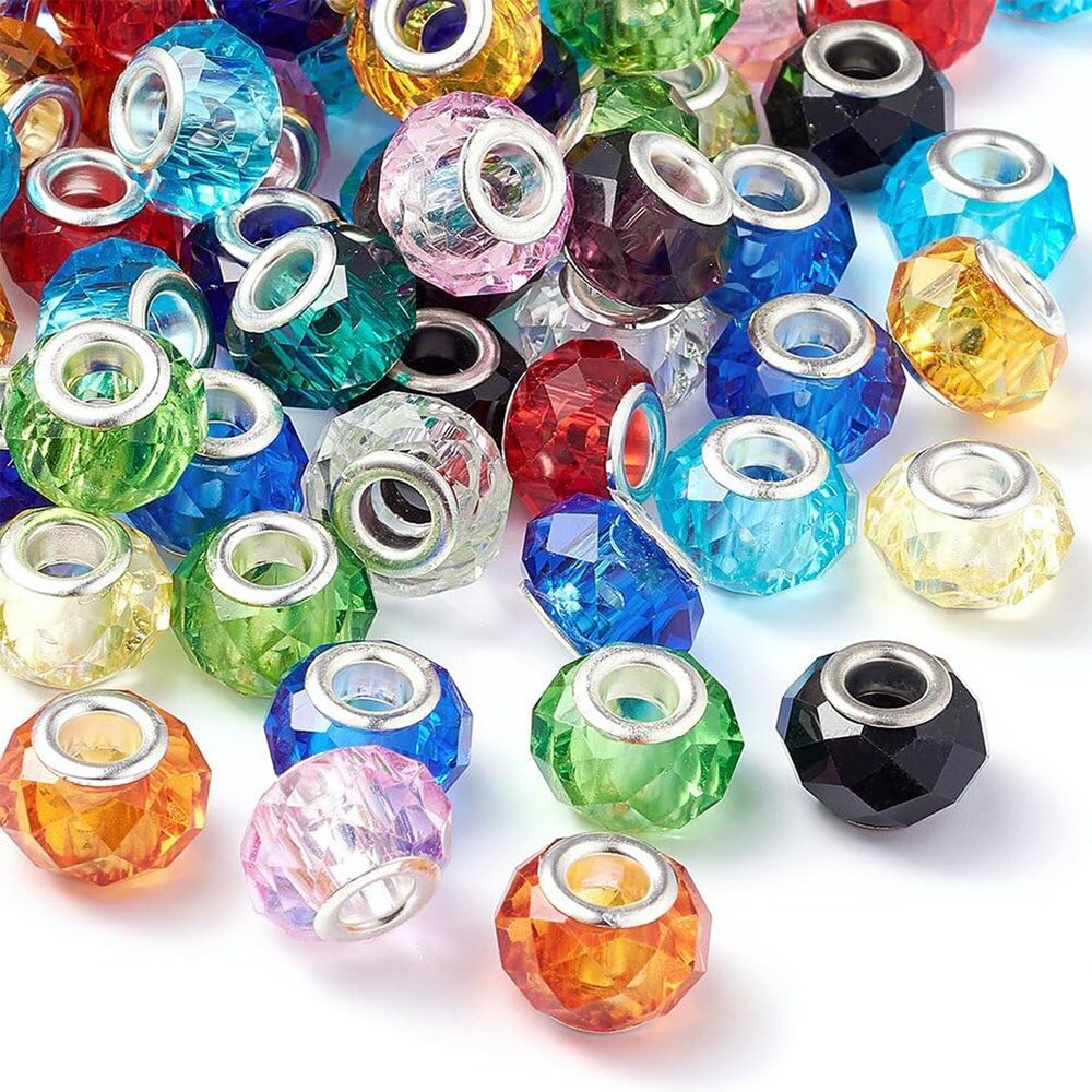 9609 Murano Faceted Beads for Jewelry Making Glass Beads for Bracelets
